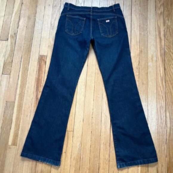 Vintage Y2K Miss Sixty Flare Jeans‎ Snap Buttons Nickolas Stretch Womens Size 34 - Picture 2 of 5